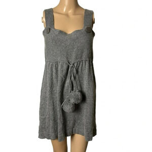 NWT 180$ ,babydoll sweater dress,angora wool blend ,pompoms,BCBG, Revolve